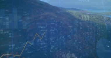 Sarı çizgi alçak tırmanmaya başlarken kırmızı çizgi yükselen yeşil ok verilerin kaybolduğunu gösteriyor. Dağ, manzara, analitik, görselleştirme, teknoloji, büyüme, veri