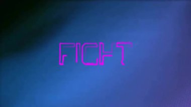 Eflatun noktaların görünmesi, Dövüş metninin barları doldurması, görselleştirme başlığının bozulması ile başlıyor. Dijital sanat, hareket grafikleri, canlı, enerjik, fütürist, tipografi, dinamik