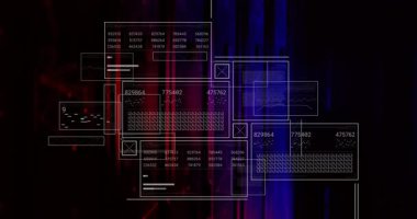 Arkaplanda beliren beyaz çizgili paneller veri akışını görselleştirirken kaybolan haritalar. Veri görselleştirme, analitik, dijital arayüz, fütüristik tasarım, bilgi grafikleri, teknoloji, veri analizi