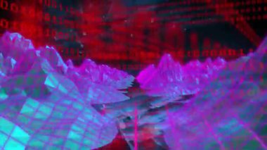 Kamera başlangıçta ileri gidiyor, parlak ızgaralı ve kaydırmalı kodlu neon kablo vadisini keşfediyor. Fütürist, dijital, soyut, teknolojik, sürükleyici, sinematik, bilim kurgu