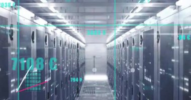 Aqua ızgarası sunucuyu çalıştırıyor yükselen sıcaklıkları canlandırıyor volt kaydırma çubuğu ve çizgi grafiklerini güncelliyor. Teknoloji, veri, analitik, dijital, altyapı, yenilik, görselleştirme