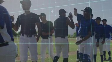 Beyzbol takımları maç sonrası faul çizgisinde el sıkışarak yumruk tokuşturuyorlar. Sportmenlik, takım çalışması, yoldaşlık, açık hava, enerjik, rekabetçi, enerjik