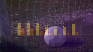 Top kaleci devre dışı dalarken analitiği başlatmaya doğru yuvarlanıyor. Spor, performans, veri, analitik, rekabet, çeviklik, eğitim