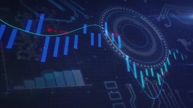 Şebeke görünümü çubukların salınmasını, eğri süpürmesini, insan kaynaklarının görsel verileri döndürmesini tetikler. Veri, analitik, arayüz, gösterge paneli, teknoloji, görselleştirme, geleceksel