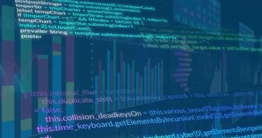 Torpido gözünde kod kaydırma çizelgeleri, çizgi kaydırma grafiği, gerçek zamanlı veri döngüsünü görselleştirme. Analizler, veriler, görselleştirme, teknoloji, dijital, yazılım, arayüz