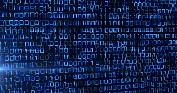 Karanlık arka planda veri işleme resmi. Küresel bağlantılar, veri işleme ve dijital arayüz konsepti dijital olarak oluşturulmuş resim.