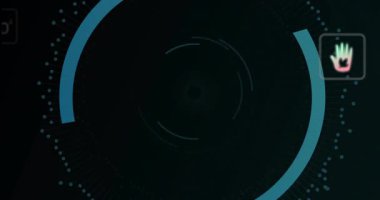 Başlangıç noktalarında halka oluşturma, yay oluşturma güvenlik duvarı simgesi görünme, ekolojik ikonlar güvenli titreşim. Teknoloji, siber güvenlik, veri görselleştirme, dijital arayüz, yenilik, ağ, çevre koruma