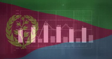 Başlangıç çubuğu grafiğinde yükselme ve düşme grafiği zirveleri ulusal veri eğilimlerini görselleştirir. Dijital, analitik, istatistik, sunum, bilgi, profesyonel, modern