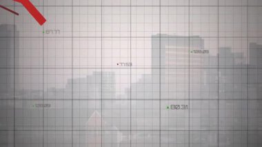 Kırmızı etiketlerin kestane rengi çizgiye girdiğini gösteren şebeke dibe vurduğunu, piyasa eğilimini görselleştirdiğini gösteriyor. Analizler, finans, veri, görselleştirme, soyut, modern, teknoloji