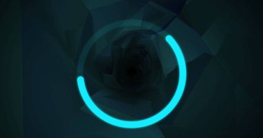 Dairesel ve şekilli dijital ekran görüntüsü. Küresel bilgisayarlar, ağ, veri ve teknoloji konsepti dijital olarak oluşturuldu.