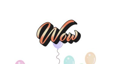 Arkasında mor balon yükseliyor. Pastel balonlar kutlamaya hazırlanıyor. Neşeli, neşeli, neşeli, neşeli, kaprisli, oyuncu, minimalist.