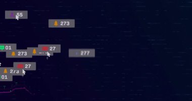 Rozet silik olduğunda, çizelge üzerinde sürüklenen metrik rozetler nişan trendlerini görselleştiriyor. Analizler, veri görselleştirme, dijital arayüz, kullanıcı bağlantısı, ui tasarımı, hareket grafikleri, modern teknoloji