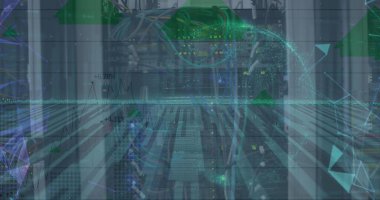 İş adamının mali veri işleme görüntüsü. Küresel iş bağlantıları dijital arayüz ve teknoloji konsepti dijital olarak oluşturulmuş görüntü.