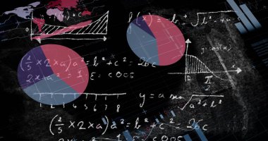Siyah arkaplan üzerinde veri işleme resmi. küresel iş ve dijital arayüz kavramı dijital olarak oluşturulmuş görüntü.