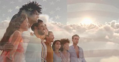 İş dünyası ekibi bulutların tepesinde kollarını birleştiriyor, yıldız çizgilerini takip ederek parlak gündoğumu parıltısını takip ediyorlar. Birlik, yoldaşlık, ilham, iyimserlik, ufuk, şafak, macera