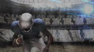 Top taşırken arka arkaya koşmak defans oyuncusu paketlemek ve sürücü durdurma koşusu. Atletizm, rekabet, spor, eylem, yoğunluk, adrenalin, takım çalışması