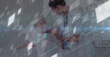 Klinisyen giriş odası BP manşet göstergesi şişirme göstergesi hastaların nabız göstergelerini kontrol ediyor. Tıbbi, sağlık, tanı, teknoloji, analiz, profesyonel, klinik