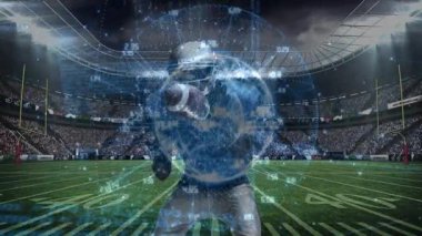 Analitik müdahale sırasında dönen futbolu yakalamak ve temiz veri küresini çalıştırmak. Sporcu, spor, dijital, yenilik, rekabet, performans, teknoloji