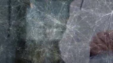 Steteskoplu bir doktor hasta bilgilerine ulaşmak ve yakınlaştırmak için telefonu kullanıyor. Profesyonel, sağlık, teknoloji, iletişim, klinik, mobil, modern