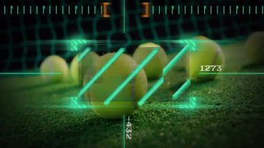 Yüksek çözünürlük, sarı topları aktifleştiriyor ve tarıyor. Hedefleme kutusu, topun etrafını doğruluk için yeniden kalibre ediyor. Tarayıcı, doğruluk, hedefleme, görselleştirme, hassasiyet, teknoloji, oyun