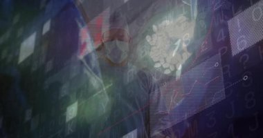 Tıbbi çizelgeler onun etrafında gelişirken cerrahın elinde enstrüman olduğunu gösteren bir kod sürükleniyor. Teknoloji, yenilik, sağlık, tıbbi, dijital, geleceksel, kesinlik