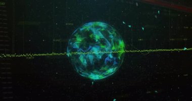 Arayüz açılıyor. Dünya dönmeye başlıyor. Veri hattı daralıyor. Parçaları sürüklüyor. Teknoloji, yenilik, veri, görselleştirme, siber alan, dijital alarm, genel bakış