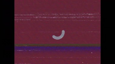 Bordo ekran arızası döndürme simgesini çalıştırıyor ve yükleme için nabız atıyor. Dijital, animasyon, teknoloji, soyut, fütüristik, hareket, arayüz