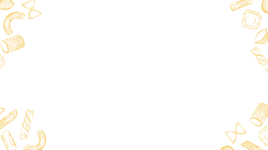 Vector pasta frame showing penne, farfalle, fusilli and rigatoni on transparent canvas, copy space. Illustration, border, decorative, culinary, food design, artistic, pattern