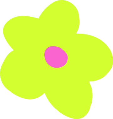 Çiçek, şeffaf arkaplanda pembe merkezli neon kireç yaprakları içeren düz bir dizayn ile parlıyor. Botanik, çiçek, ikon, modern, minimalist, canlı, dekoratif