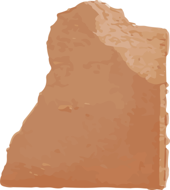 Düz stil üçgen çip parçası, kahverengi desenli şeffaf arkaplanda gösteriliyor. Atıştırmalık, atıştırmalık, iştah açıcı, gevrek, çıtır çıtır, dokulu, minimalist.