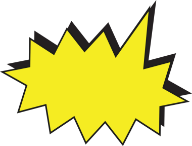 Düz dizaynlı parlak sarı renkli, şeffaf arkaplanlı parlak yıldız patlaması patlıyor. Grafik ögesi, simge, karikatür tarzı, pop sanatı, reklam, görsel vurgu, dinamik tasarım