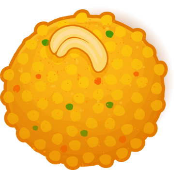 Boncuklu laddu aperatifleri düz dizayn ediliyor, kaju soslu, şeffaf arkaplanlı. Tatlı, şekerleme, dokuma, canlı, hoşgörülü, zanaatkar, tedavi