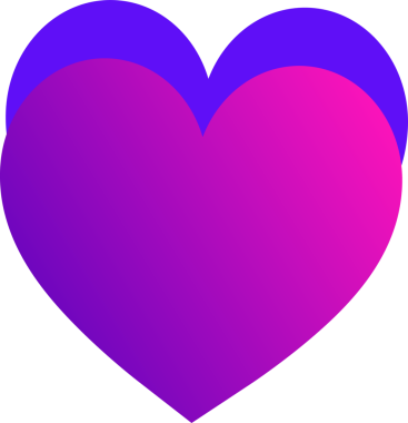 Şeffaf düz tasarım üzerinde yüzen kalpler morumsu ve maviyi gösteriyor. Romantik, duygu, aşk, sembolizm, illüstrasyon, canlı, minimalizm