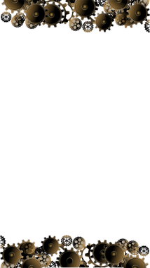 Soyut dişli kenarı, şeffaf arkaplandaki Steampunk motifini yaratıyor, kopyalama alanı. Mekanik, endüstriyel, steampunk, metalik, teknoloji, mühendislik, şematik