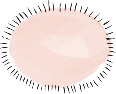 Soyut şeftali suluboya oval, şeffaf arkaplanda siyah fırça darbeleri yayıyor. Sanatsal, minimalizm, suluboya, soyut, tasarım, yaratıcı, doku