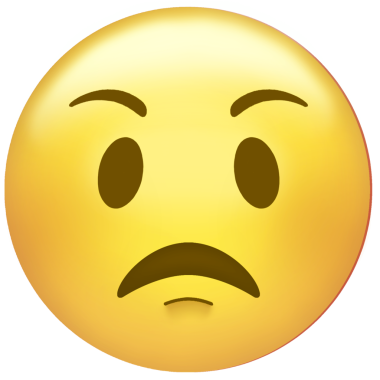 Sarı emoji yüzü, düz tasarımda şeffaf arkaplan ile karışık bir ifade gösteriyor. Simge, duygu, ifade, minimalizm, dijital sanat, iletişim, tasarım