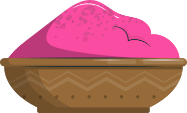 Dekoratif kasede şeffaf arkaplan üzerinde düz dizayn edilmiş canlı pembe toz yığını var. Süslü, canlı, dokulu, süslemeli, çağdaş, sanatsal, dekoratif