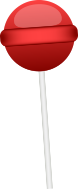 Beyaz çubuğun üzerindeki kırmızı lolipop 2B vektörde yüzüyor ve şeffaf arkaplanda parlak bir eğim var. Şeker, şekerleme, tatlı, tatlı, minimalist, enerjik, neşeli