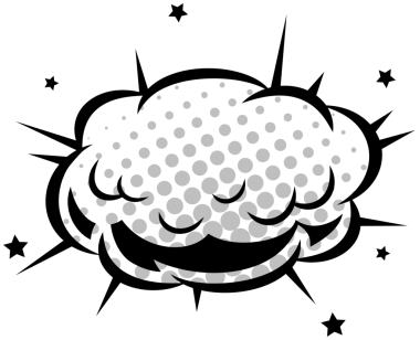 Çizgi roman tarzı bulutlar saydam arkaplanda süzülüyor yarım ton noktalar, sivri uçlar, yıldızlar. Grafik tasarımı, pop sanatı, klasik, soyut, dramatik, görsel efektler, illüstrasyon