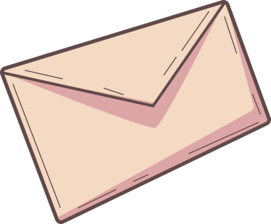 Vektör sanatı, şeffaf arka planda yüzen kapaklı kağıt zarf gösteriyor. Kopyalama alanı. Kırtasiye, iletişim, minimalizm, grafik tasarım, markalaşma, dijital pazarlama, zanaat