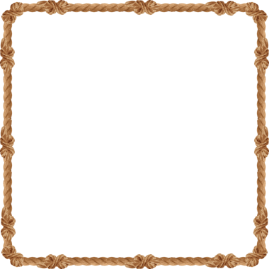 Dekoratif bükülmüş halat iskeleti şeffaf dolgu üzerinde yüzüyor, düz düğüm biçimi, kopyalama alanı. Sanatçılık, kırsal, doğal, dokulu, el yapımı, aksesuar, estetik