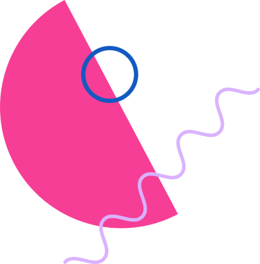 Soyut tasarım, şeffaf arkaplanda pembe, mavi halka ve lavanta çizgileri gösteriyor. Modern, minimalist, canlı, geometrik, sanatsal, yaratıcı, dijital