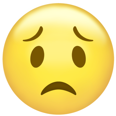 Düz tasarım illüstrasyonunda, şeffaf arkaplanda endişeli sarı ifade ifadesi gösteriliyor. İfade, ruh hali, psikoloji, ikon, dijital sanat, minimalizm, duygu