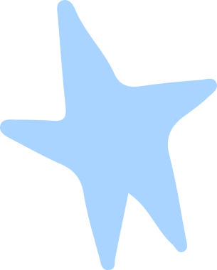 Düz tasarımda soyut açık mavi yıldız benzeri şekil şeffaf arkaplanda merkezde yüzmektedir. Minimalist, çağdaş, dijital sanat, modern, gösterişli, kavramsal, dekoratif