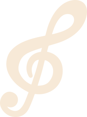 Üçlü anahtar sembolü düz dizaynlı, stilize bej kıvrımlı, şeffaf arkaplan. Müzikal ikon, grafik tasarımı, illüstrasyon, minimalist, modern, sanatsal, uyum