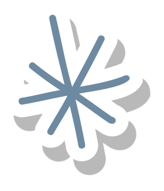 Soyut simge, beyaz lobları ve mavi telleri olan, şeffaf arkaplanı olan düz bir dizayn içinde hareket ediyor. Geometrik, minimalist, modern, dijital, ikonografi, görsel kimlik, damgalama