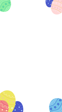 Düz tasarım, Paskalya yumurtası sınırında saydam arkaplan ve kopyalama alanı desenleri var. Şenlik, kutlama, bahar, dekorasyon, şablon, canlı, grafik