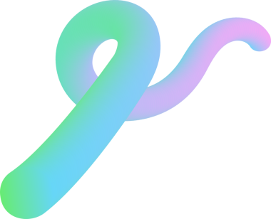 S şeklindeki boru kurdelesi şeffaf arkaplanda yüzüyor ve düzgün bir eğim döngüsü gösteriyor. Soyut, akışkan, modern, minimalist, tasarım, dijital sanat, canlı