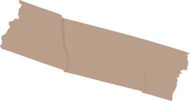 Dikdörtgen maskeleme bandı, şeffaf arkaplanda, yırtık kenarlı düz tasarımla gösteriliyor. Yapıştırıcı, yapışkan şerit, el işi, malzeme, bant, yapışkan, fonksiyonel