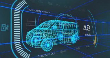 Otomatik mod, kablo karavanı çalıştırıyor. Elektrik Melezi 'nden geçiyor ve güç treni modlarını görselleştiriyor. Dijital, geleceksel, parlak, temiz, performans, teknoloji, hareketlilik